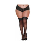 Dreamgirl_Sheer_Thigh-High_Stockings_with_Silicone_Lace_Top_Black1 - House of Vices 