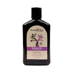 Earthly Body At Night Massage Oil Ylang Ylang Lavender 8.4 oz bottle, House of Vices wellness