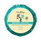 Sea jasmine bath fizzer with aphrodisiac, eco-friendly, wrapped in teal foil.