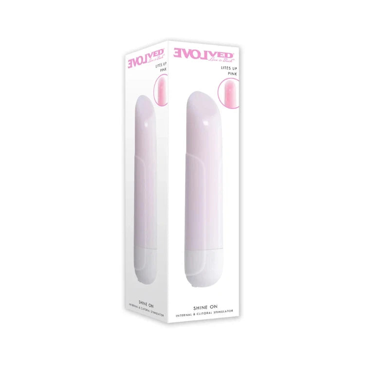Evolved Shine On Glowing Pink Vibrating Bullet - House of Vices