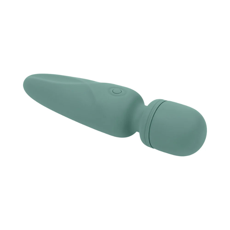Evolved_Rumble_Wand_Rechargeable_Vibrating_Mini_Wand_Silicone_Green1 - House of Vices 
