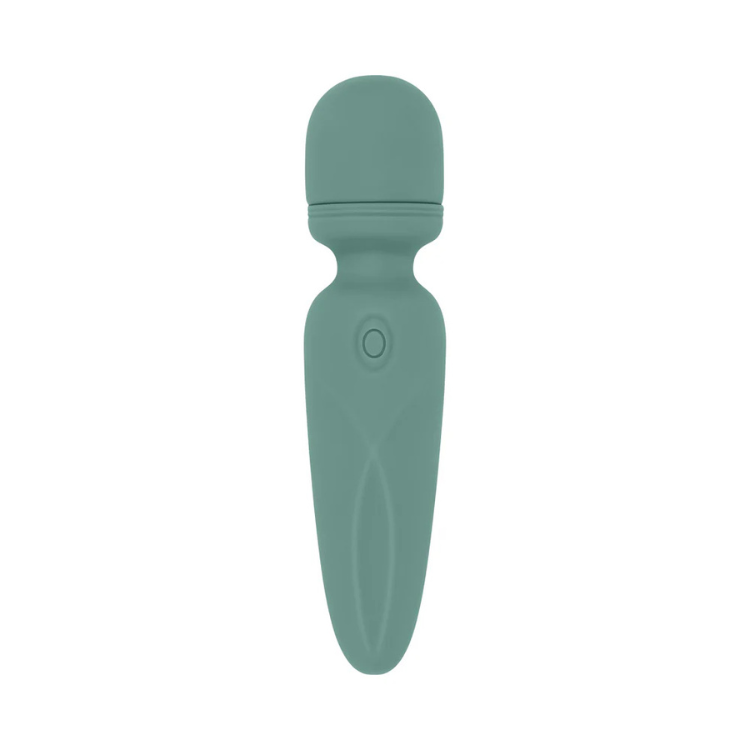 Evolved_Rumble_Wand_Rechargeable_Vibrating_Mini_Wand_Silicone_Green2 - House of Vices 