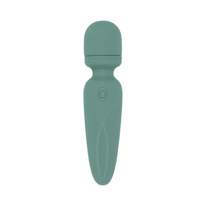 Evolved_Rumble_Wand_Rechargeable_Vibrating_Mini_Wand_Silicone_Green2 - House of Vices 