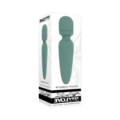 Evolved_Rumble_Wand_Rechargeable_Vibrating_Mini_Wand_Silicone_Green3 - House of Vices 