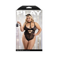 Fantasy Lingerie Play Feral For You 4-Piece Cat Costume Set Black - House of Vices 