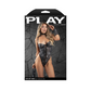 Fantasy Lingerie Play Into My Web 4-Piece Spider Costume Set Black - House of Vices 