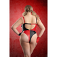 Fantasy Lingerie Play Wild Card 3-Piece Jester Costume Set Red - House of Vices 