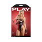 Fantasy Lingerie Play Wild Card 3-Piece Jester Costume Set Red - House of Vices 