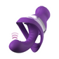 Purple prostate massager with vibrating functions and ergonomic design