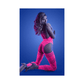 Fantasy Lingerie Glow Captivating High Neck Halter Bodystocking & G-String Set - House of Vices