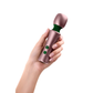 Hand holding rose gold FemmeFunn Bougie Wand massager from House of Vices wellness store