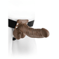 Fetish Fantasy Series Hollow Strap-On Dildo with Balls and Stretchy Harness - House of Vices 
