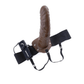 Fetish_Fantasy_Series_Vibrating_Hollow_Strap-On_Dildo_and_Adjustable_Harness_with_Wired_Remote_Control_8in_Choc_2 - House of Vices 