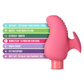 Pink Gaia Eco Love bullet massager with sleeve, sustainable, waterproof, premium features
