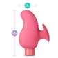 Gaia Eco Love pink bullet massager with sleeve, 3.25 inch height, 1.5 inch width, House of Vices