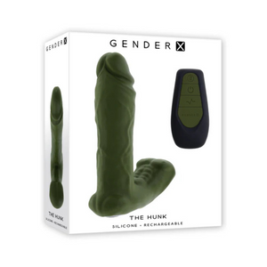 The Hunk Vibrator Green Thruster with Remote - House of Vices 