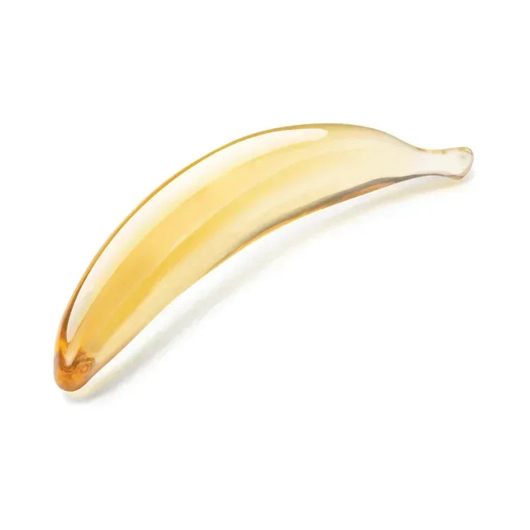 Glas Banana Joy 7 in. Glass Dildo - House of Vices