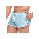 Goal-Line-Side-Split-Mesh-Booty-Shorts-Blue - House of Vices 