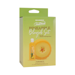 Doc Johnson GoodHead Pineapple Blowjob Set packaging with pineapple-flavored oral glide and stroker