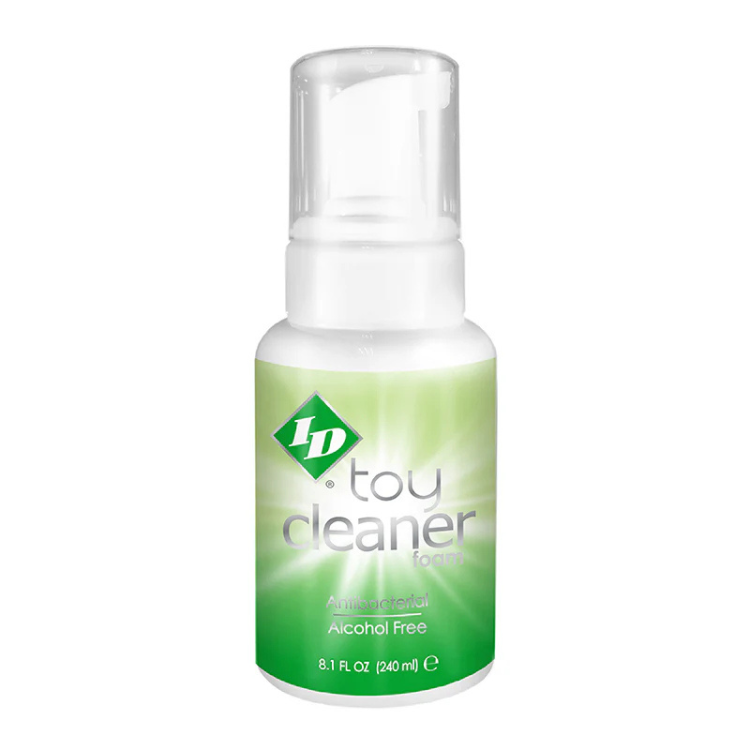 ID antibacterial toy cleaner foam bottle, alcohol free, 8.1 oz, on white background