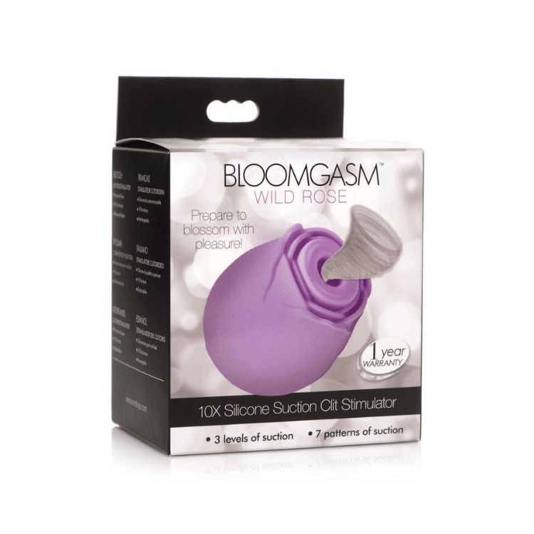 Inmi_Bloomgasm_Rose_10X_Silicone_Rechargeable_Clitoral_Stimulator_-_Purple - House of Vices 