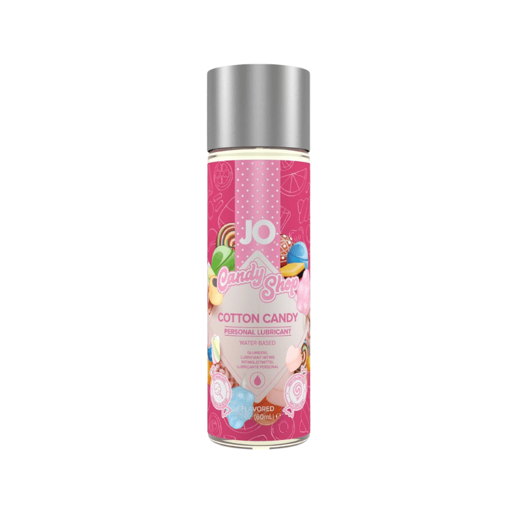 JO-H2O-Water-Based-Flavored-Lubricant-Candy-Shop-Cotton-Candy-2oz - House of Vices 