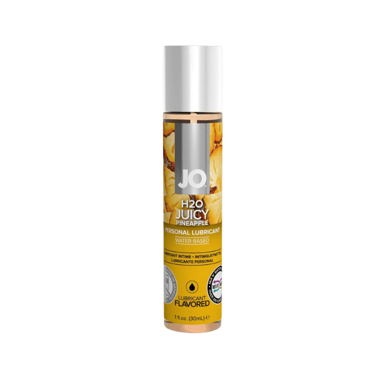 JO-H2O-Water-Based-Flavored-Lubricant-Juicy-Pineapple-1oz - House of Vices 