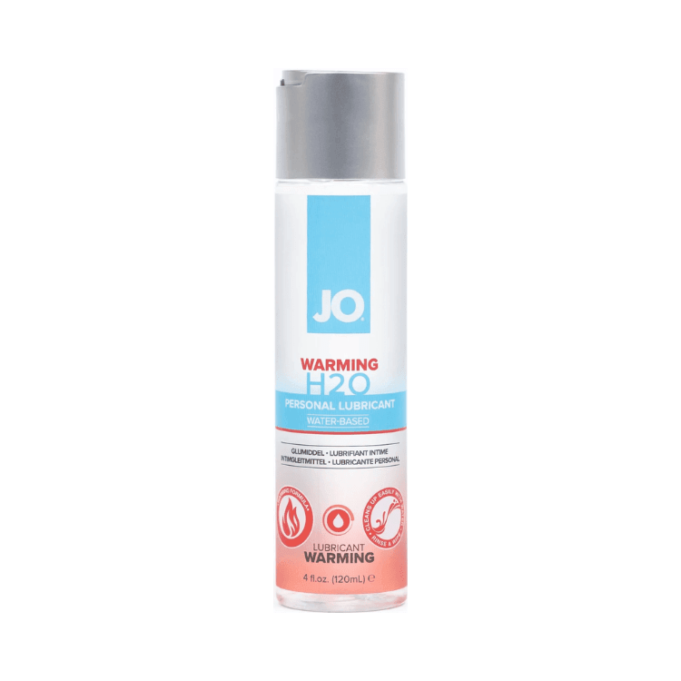 JO-H2O-Water-Based-Warming-Lubricant-4oz - House of Vices 