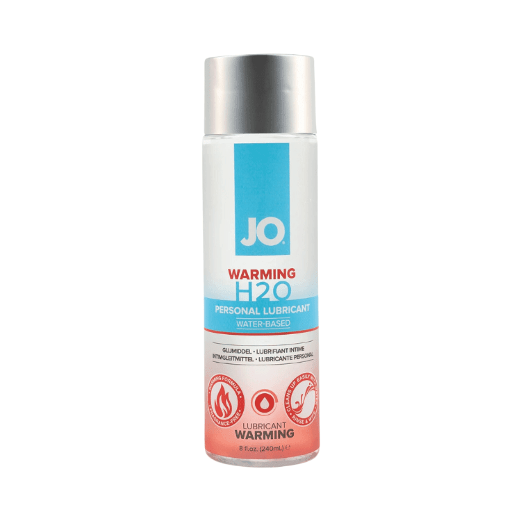 JO-H2O-Water-Based-Warming-Lubricant-8oz - House of Vices 
