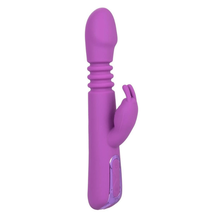 JackRabbitEliteThrustingRabbitSiliconeRechargeableRabbitVibratorPurple - House of Vices 