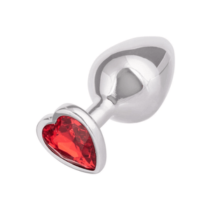 Jewel Ruby Heart Anal Plug Large - House of Vices 