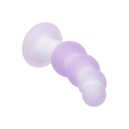 Lavender Haze Beaded Curved Rechargeable Silicone Probe - House of Vices