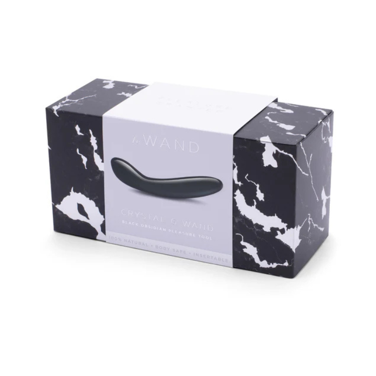 Le Wand Crystal G Wand Black Obsidian Dildo - House of Vices 