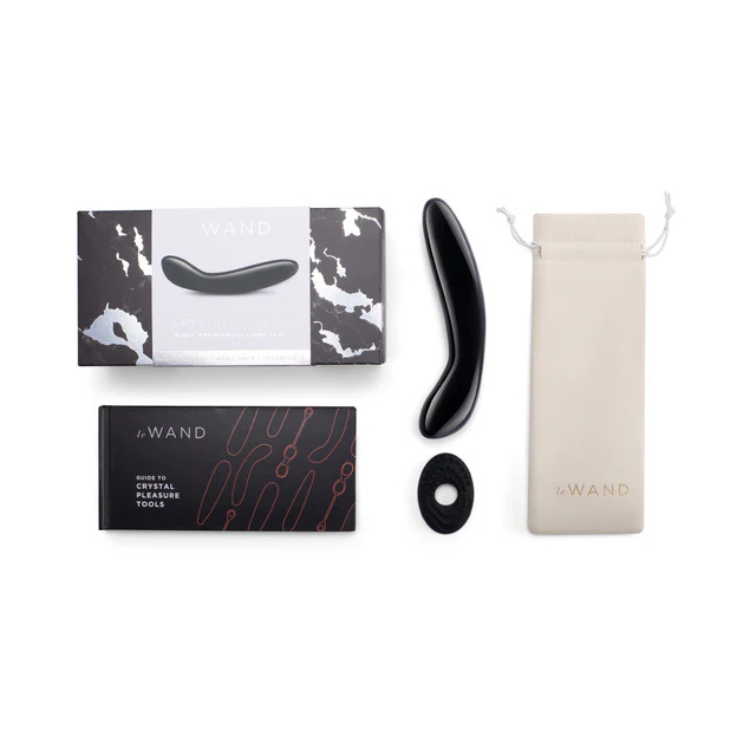 Le Wand Crystal G Wand Black Obsidian Dildo - House of Vices 