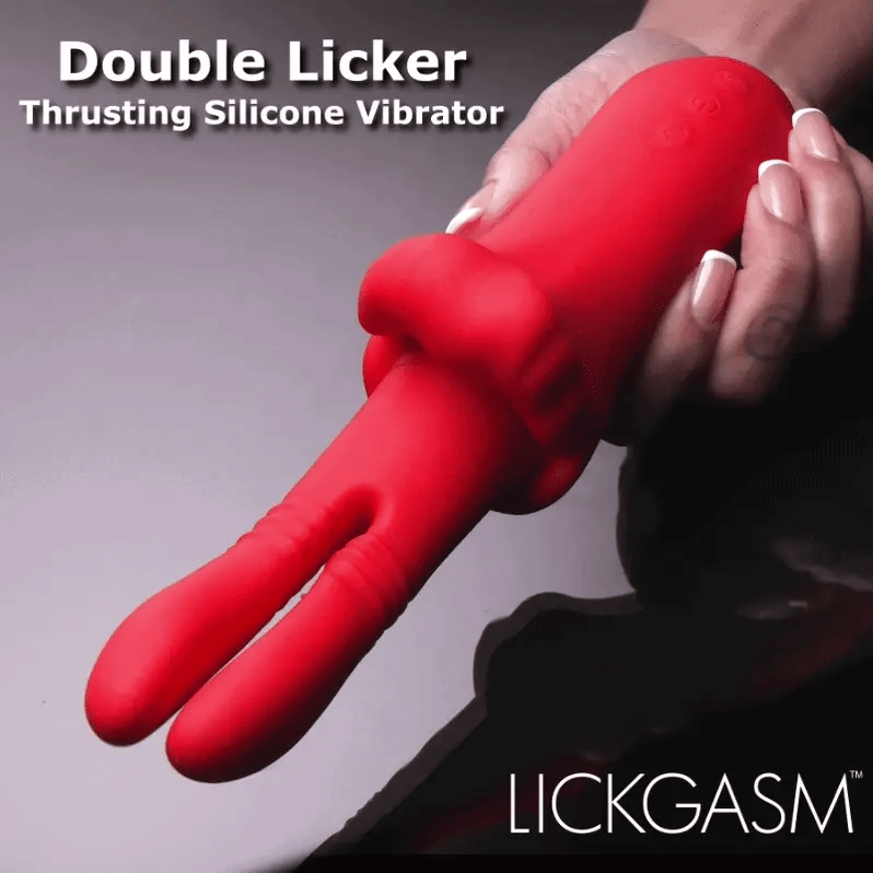 Lickgasm Double Thrusting Silicone Vibrator - House of Vices