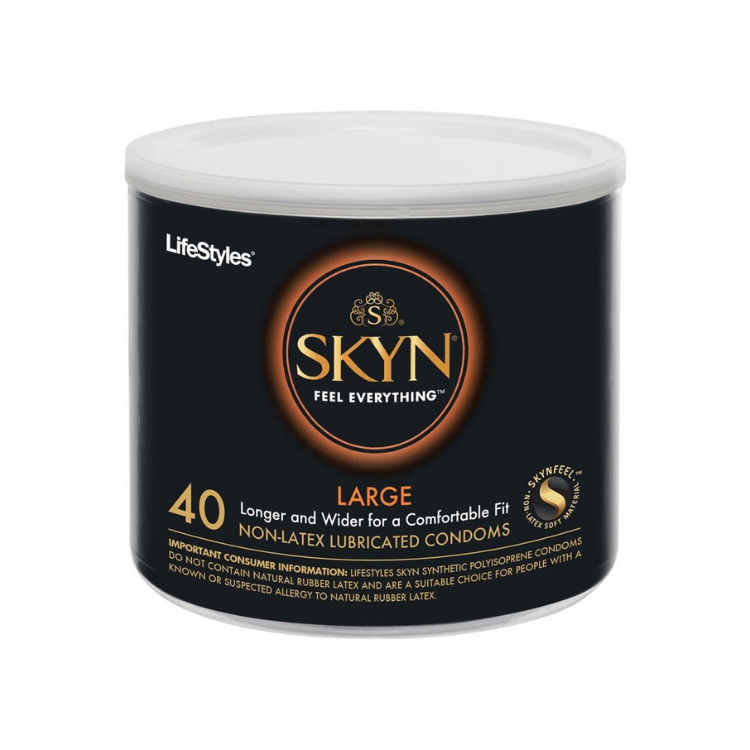 LifestylesSkynLarge40Non-LatexLubricatedCondomsBowl - House of Vices 
