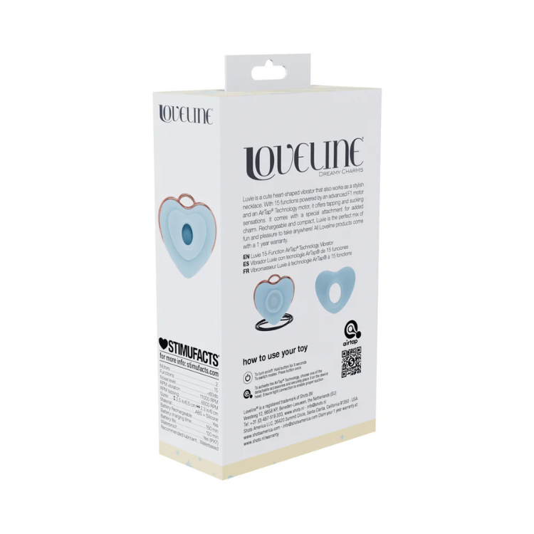 LoveLine Luvie AirTapTech Rechargeable Vibrator - House of Vices 