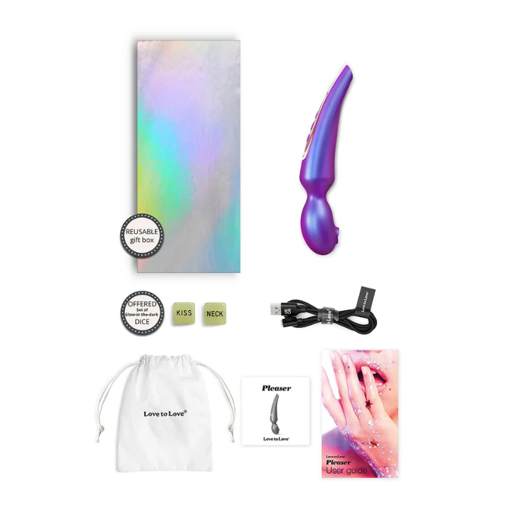 Love To Love Pleaser Iridescent Wand Vibrator - House of Vices 