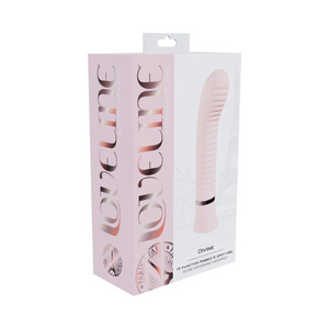 LovelineDivineRechargeableSiliconeRibbedG-SpotVibrator - House of Vices 