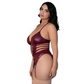 Lust Fetish Kira Burgundy Basque Set - House of Vices 