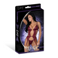 Lust Fetish Kira Burgundy Basque Set - House of Vices 