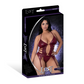 Lust Fetish Kira Burgundy Basque Set - House of Vices 