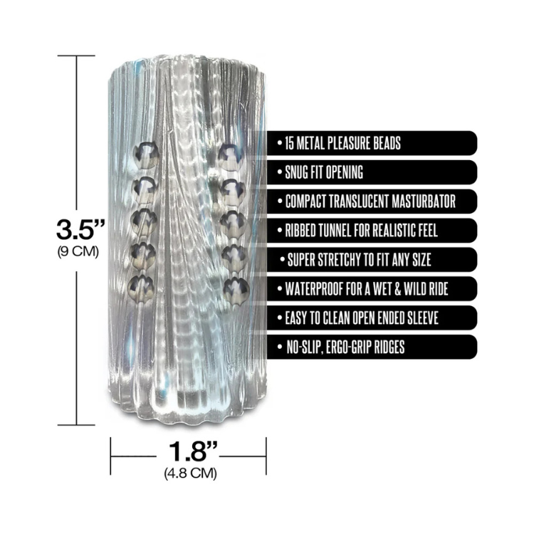 MSTR B8 Clear-View Beaded Stroker - House of Vices 