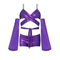 Magic_Silk_Glimmer_Wrap_Bralette_Booty_Shorts_Sleeve_Set_Purple_Disco_5 - House of Vices 