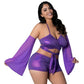 Magic_Silk_Glimmer_Wrap_Bralette_Booty_Shorts_Sleeve_Set_Purple_Disco_Queen_Size_1 - House of Vices 