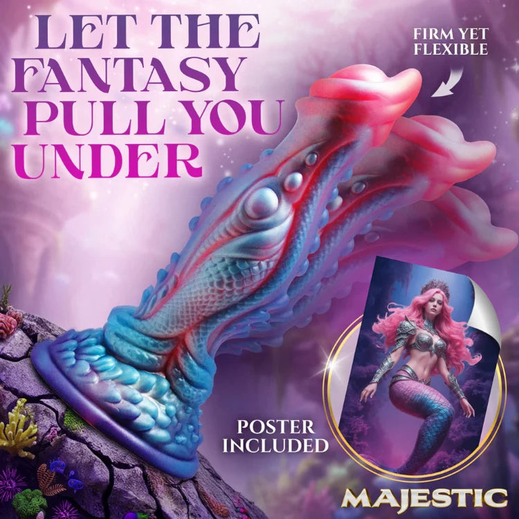 Majestic Delphine Mermaid Silicone Dildo - House of Vices