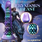 Purple dragon scale textured adult toy with soft tapered tip, enchanted fantasy design