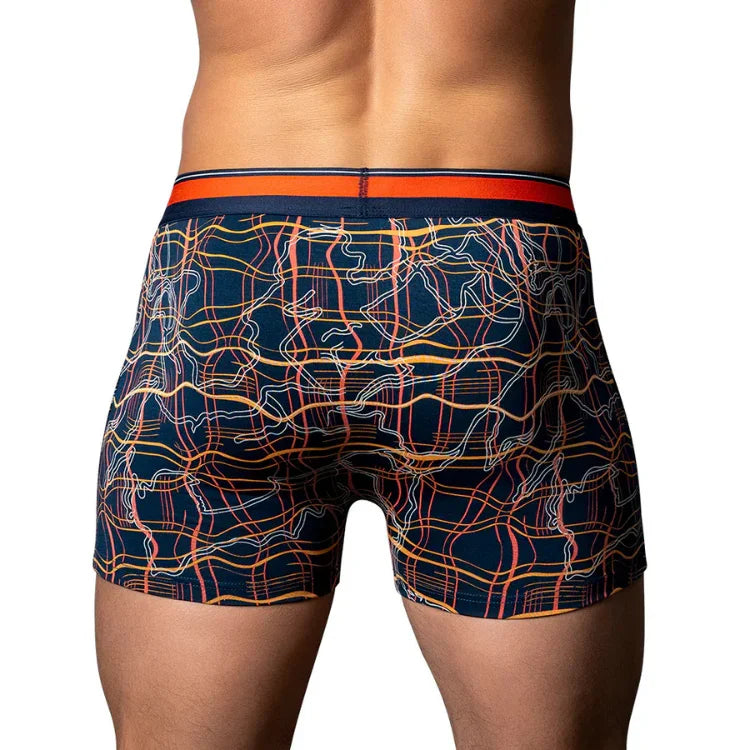 MalePowerSooCumfyBoxerBriefNavy_Orange1 - House of Vices 
