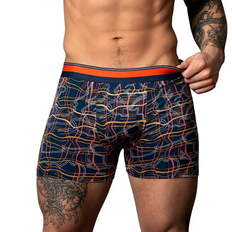 Male_Power_Soo_Cumfy_Boxer_Brief_Navy_Orange2 - House of Vices 