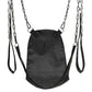 Masters Series Slinger Nylon Sex Sling in black with adjustable chain straps